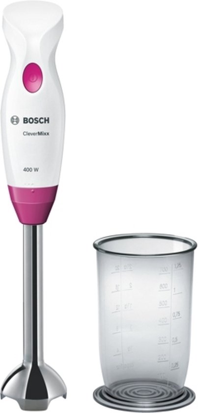Bosch MSM2410PW CleverMixx -Staafmixer - Wit/Roze